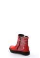 Ayakkabıhane İçi Kürklü Dışı Hakiki Deri Unisex Kırmızı Simli Çift Fermuar Çocuk Bot AH0776911241125