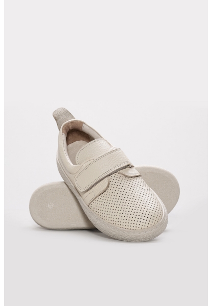 Ayakkabıhane İçi Dışı Hakiki Deri Bej Unisex Çocuk Casual Ayakkabı AH0876961315