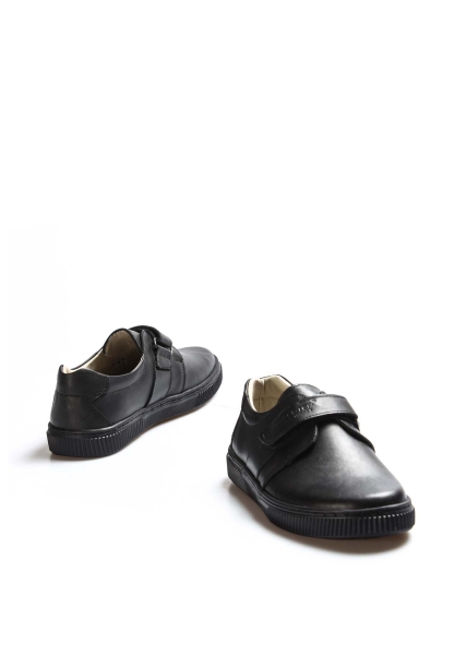 Ayakkabıhane İçi Dışı Hakiki Deri Siyah Erkek Çocuk Casual Rahat Ayakkabı AH0777061912