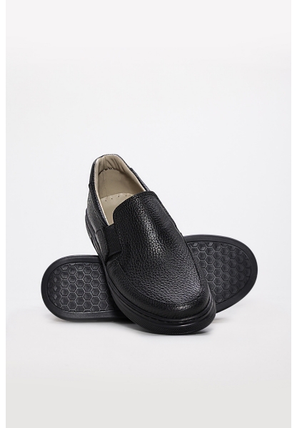 Ayakkabıhane Hakiki Deri Siyah Unisex Çocuk Casual Ayakkabı AH07770FA618FLO
