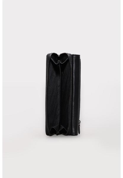 Ayakkabıhane Hakiki Deri Siyah Kadın Portföy Fermuarlı Cüzdan AH07779CA2636