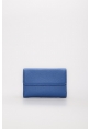 Ayakkabıhane Hakiki Deri Mavi Kadın Bifold Cüzdan AH07779CA2620