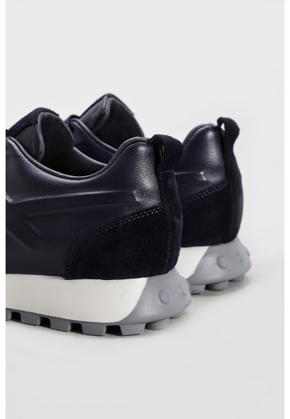 Ayakkabıhane İçi Dışı Hakiki Deri Lacivert Erkek Spor Sneaker Ayakkabı AH08819131885