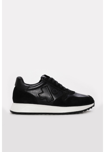  Ayakkabıhane İçi Dışı Hakiki Süet Deri Siyah Erkek Spor Sneaker Ayakkabı AH088191421