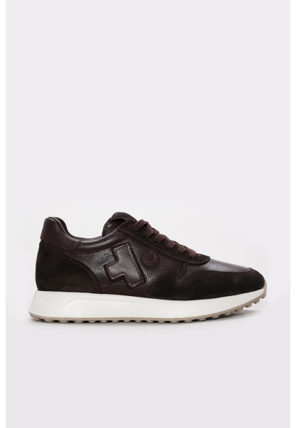 Ayakkabıhane İçi Dışı Hakiki Deri Kahve Erkek Spor Sneaker Ayakkabı AH088191421