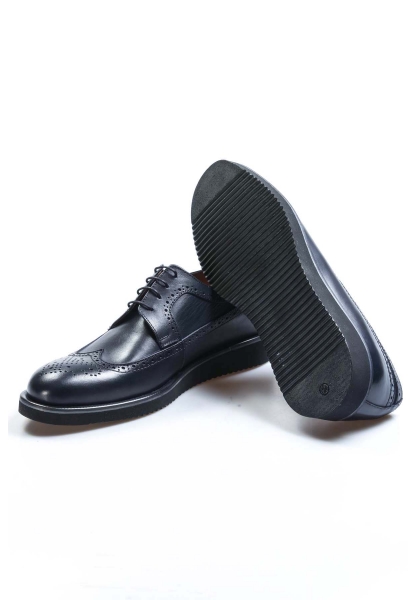 Ayakkabıhane İçi Dışı Hakiki Deri Lacivert Erkek Oxford Ayakkabı AH08822131156