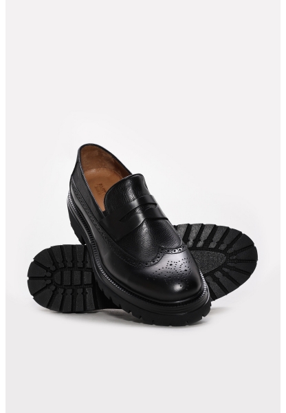 Ayakkabıhane İçi Dışı Hakiki Deri Siyah Rahat Erkek Klasik Ayakkabı AH0882213268