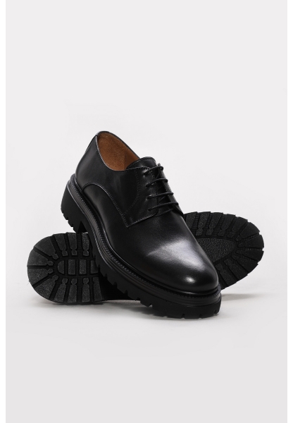 Ayakkabıhane İçi Dışı Hakiki Deri Siyah Bağcıklı Erkek Klasik Ayakkabı AH0882213269