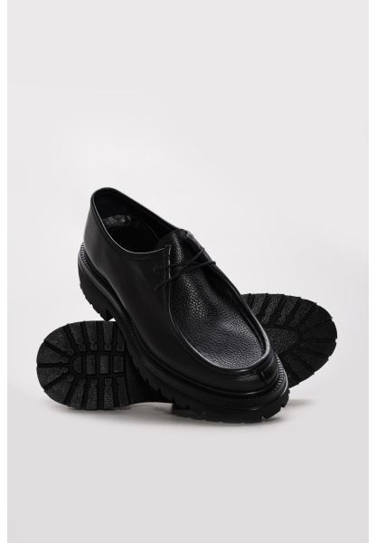 Ayakkabıhane İçi Dışı Hakiki Floter Deri Siyah Erkek Klasik Ayakkabı AH08822131170