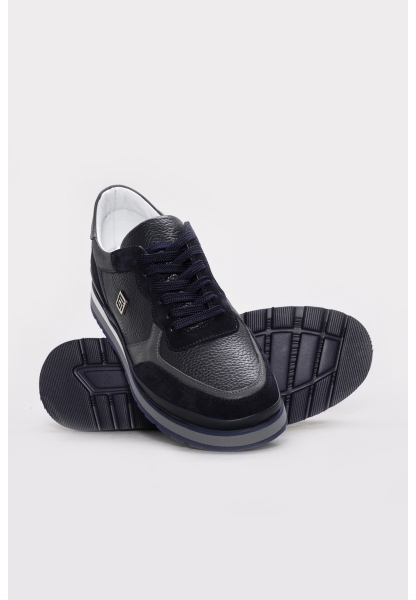 Ayakkabıhane Hakiki Deri Lacivert Erkek Spor Ayakkabı AH07856MA5021