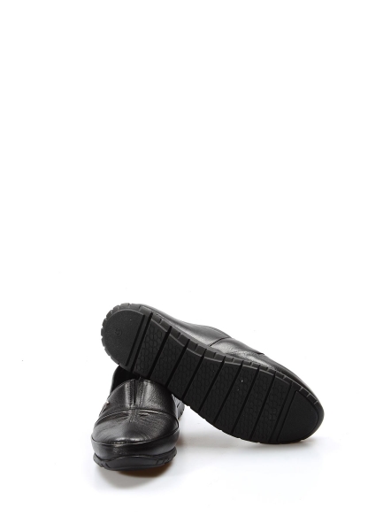 Ayakkabıhane İçi Dışı Hakiki Deri Siyah Kadın Rahat Casual Ayakkabı AH07864261101