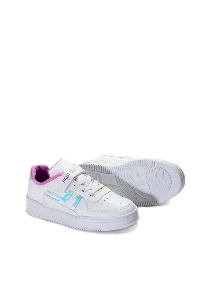 Ayakkabıhane Beyaz Lila Unisex Çocuk Sneaker Ayakkabı AH07868XCA2024