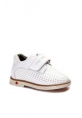 Ayakkabıhane İçi Dışı Hakiki Deri Beyaz Unisex Çocuk Casual Ayakkabı AH070062123