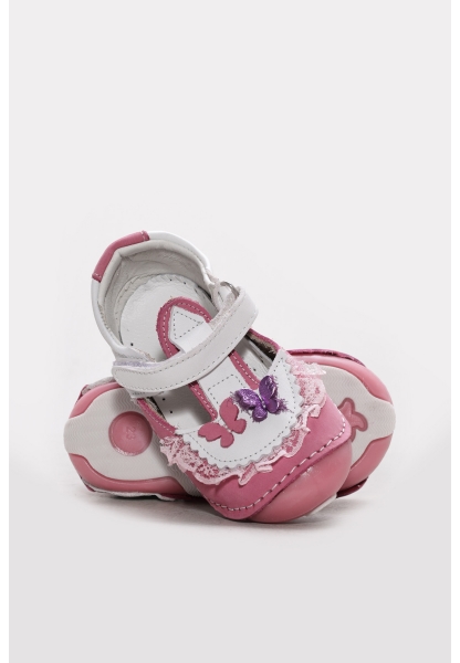 Ayakkabıhane Hakiki Deri Pembe Kız Çocuk Casual Ayakkabı AH07891BA505