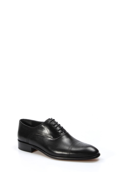 Ayakkabıhane Kösele Taban İçi Dışı Hakiki Deri Siyah Erkek Klasik Ayakkabı AH088931314508