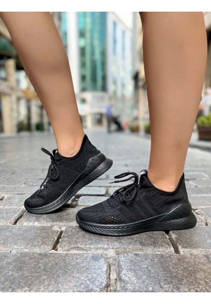 Ayakkabıhane Siyah Kadın Sneaker Ayakkabı AH925ZA038