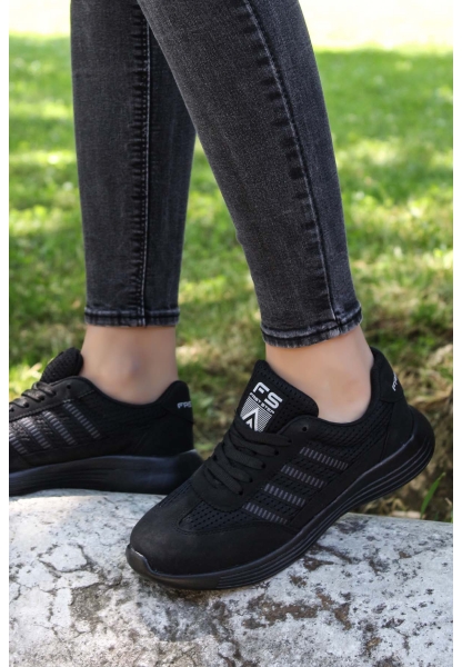 Ayakkabıhane Siyah Kadın Sneaker Ayakkabı AH925ZA221