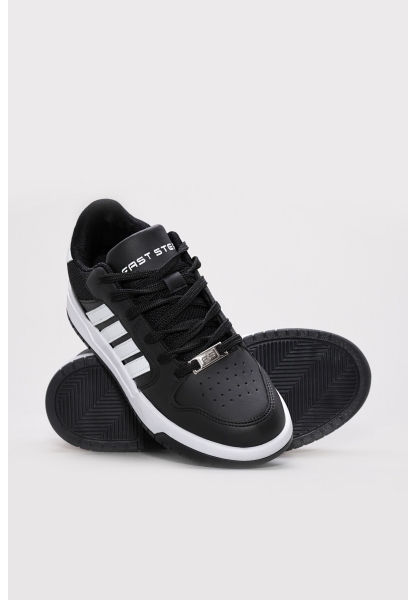 Ayakkabıhane Siyah Beyaz Rahat Unisex Spor Sneaker Ayakkabı AH1E930241993