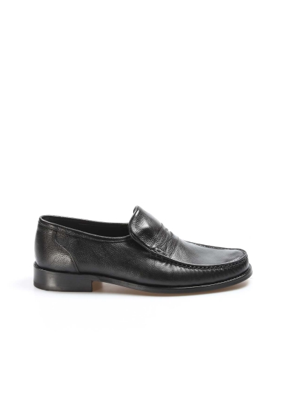 Ayakkabıhane Kösele Taban İçi Dışı Hakiki Deri Siyah Erkek Klasik Ayakkabı AH08932131830