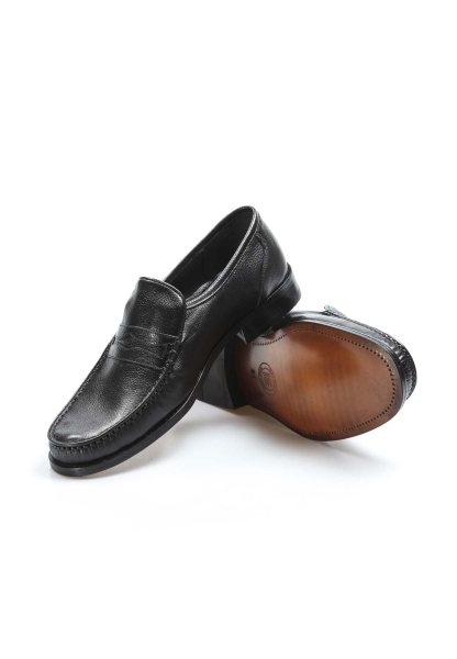 Ayakkabıhane Kösele Taban İçi Dışı Kaliteli Hakiki Deri Siyah Erkek Klasik Ayakkabı AH932MA725