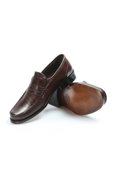 Ayakkabıhane Kösele Taban İçi Dışı Kaliteli Hakiki Deri Kahve Erkek Klasik Ayakkabı AH932MA725