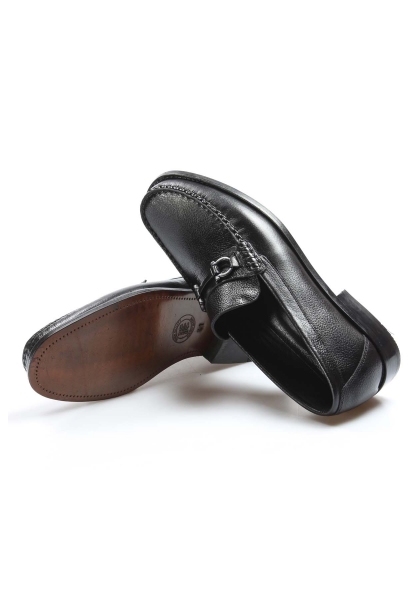 Ayakkabıhane Kösele Taban İçi Dışı Kaliteli Hakiki Deri Siyah Erkek Klasik Ayakkabı AH0793213167
