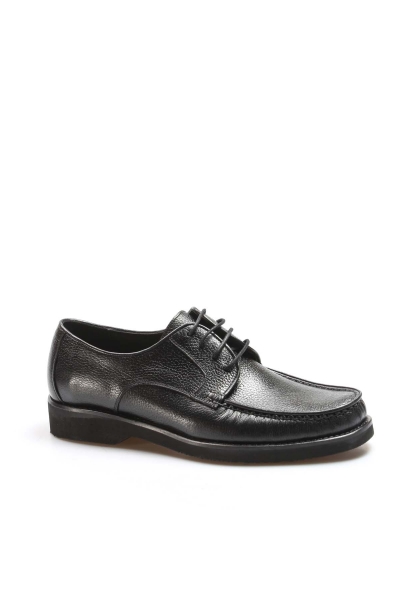 Ayakkabıhane Eva Taban İçi Dışı Kaliteli Hakiki Deri Siyah Erkek Klasik Ayakkabı