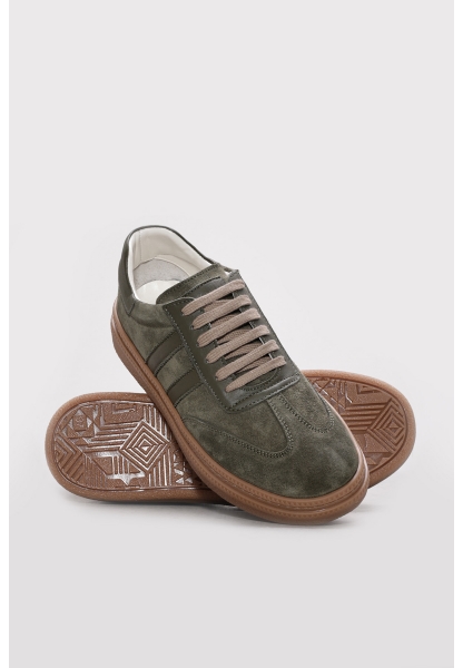 Ayakkabıhane Hakiki Deri Haki Kadın Casual Ayakkabı AH07934ZA128