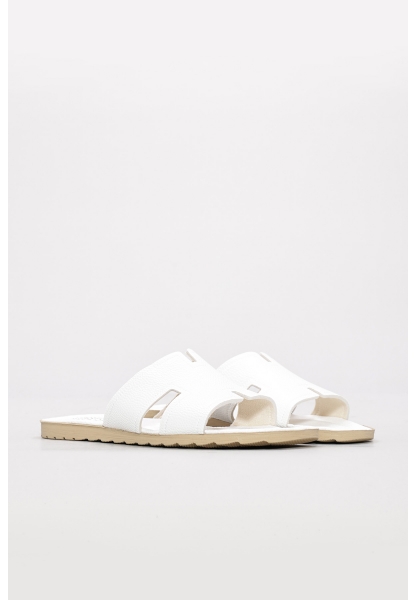 Ayakkabıhane Beyaz Kadın Düz Terlik AH07935ZA113