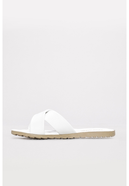 Ayakkabıhane Beyaz Kadın Düz Terlik AH07935ZA111