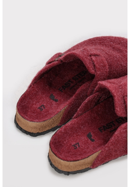 Ayakkabıhane Bordo Rahat Kadın Terlik AH1E935261806