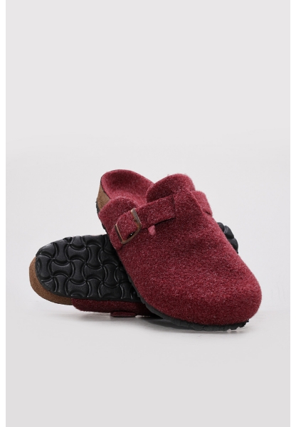 Ayakkabıhane Bordo Rahat Kadın Terlik AH1E935261806