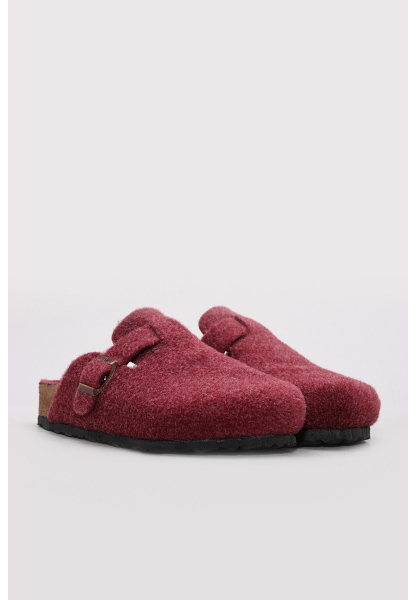 Ayakkabıhane Bordo Rahat Kadın Terlik AH1E935261806