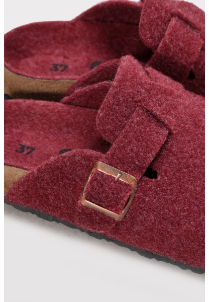 Ayakkabıhane Bordo Rahat Kadın Terlik AH1E935261806