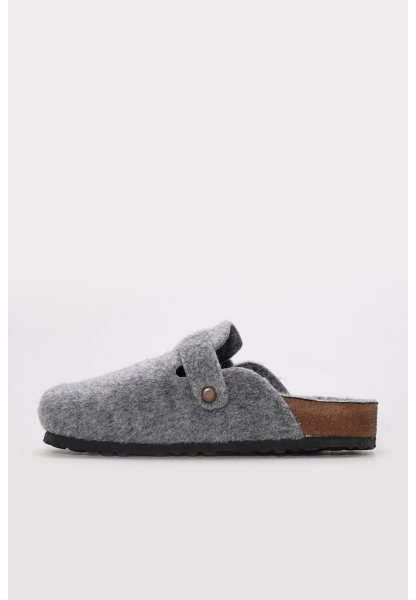 Ayakkabıhane Gri Rahat Kadın Terlik AH1E935261806