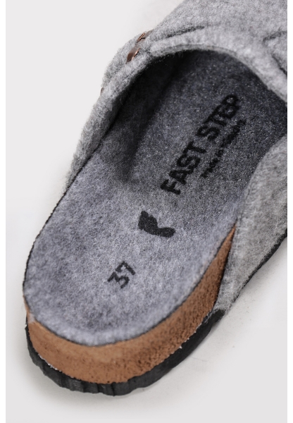 Ayakkabıhane Gri Rahat Kadın Terlik AH1E935261806