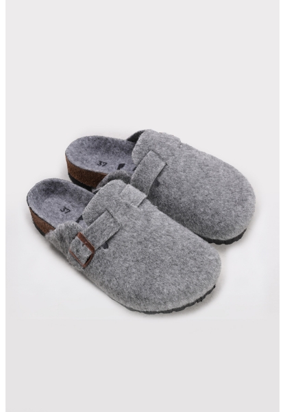 Ayakkabıhane Gri Rahat Kadın Terlik AH1E935261806