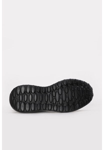 Ayakkabıhane İçi Dışı Hakiki Deri Siyah EVA Erkek Spor Sneaker Ayakkabı AH08943131275