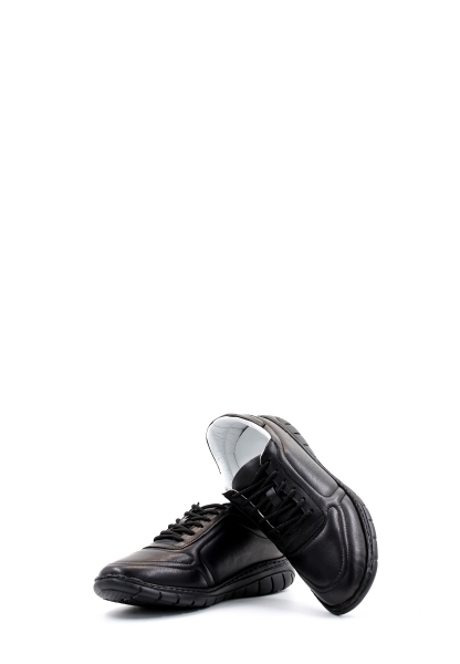 Ayakkabıhane İçi Dışı Hakiki Deri Siyah Kadın Spor Sneaker Ayakkabı AH0895026224B