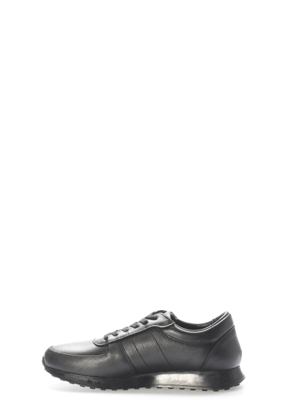 Ayakkabıhane İçi Dışı Hakiki Deri Siyah Erkek Spor Sneaker Ayakkabı AH08951131661