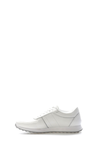 Ayakkabıhane İçi Dışı Hakiki Deri Beyaz Erkek Spor Sneaker Ayakkabı AH08951131661