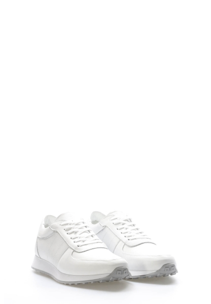 Ayakkabıhane İçi Dışı Hakiki Deri Beyaz Erkek Spor Sneaker Ayakkabı AH08951131661