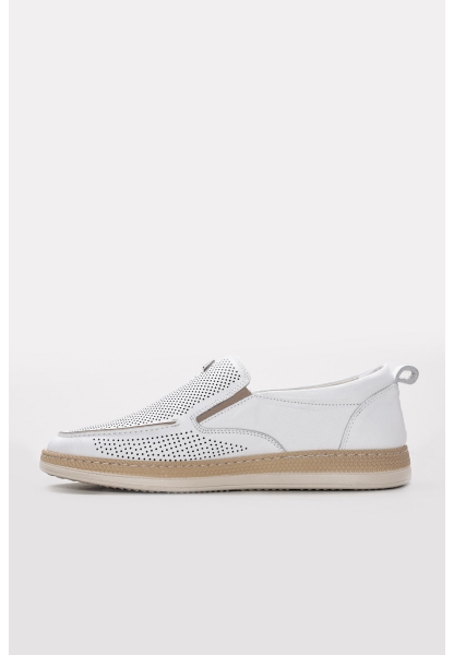 Ayakkabıhane İçi Dışı Hakiki Deri Beyaz Ortopedik Erkek Casual Ayakkabı AH08951131497