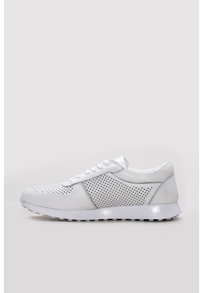 Ayakkabıhane İçi Dışı Hakiki Deri Bej Erkek Spor Sneaker Ayakkabı AH08951131662