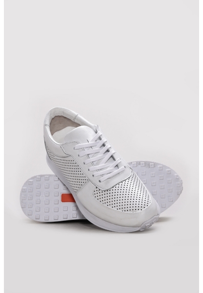 Ayakkabıhane İçi Dışı Hakiki Deri Bej Erkek Spor Sneaker Ayakkabı AH08951131662