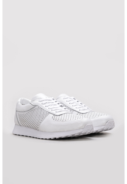 Ayakkabıhane İçi Dışı Hakiki Deri Bej Erkek Spor Sneaker Ayakkabı AH08951131662
