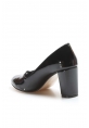 Ayakkabıhane Siyah Rugan Kadın Yüksek Topuk Ayakkabı AH961ZA556
