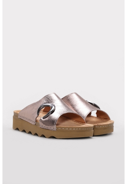 Ayakkabıhane İçi Dışı Hakiki Deri Bakır Kadın Terlik AH08972261458