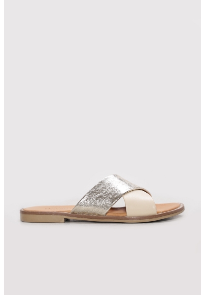 Ayakkabıhane Hakiki Deri Altın Kadın Casual Ayakkabı AH07972ZA1451