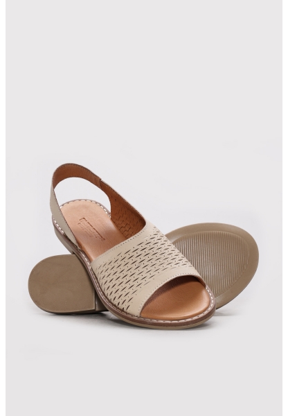 Ayakkabıhane Hakiki Deri Bej Kadın Casual Ayakkabı AH07972ZA1462